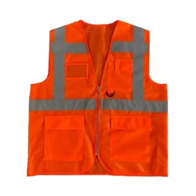 Hi-Vis Eko Mühendis Yelek Neon Turuncu