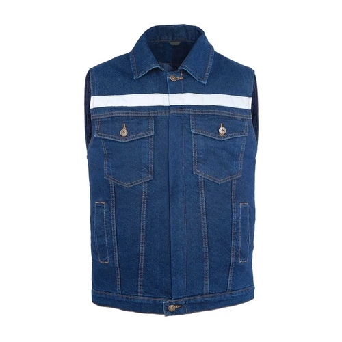 Kapitoneli Kot Yelek Mavi