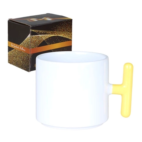 T Kulplu Süblimasyon Seramik Kupa